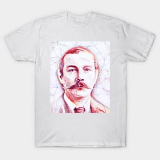Arthur Conan Doyle Portrait | Arthur Conan Doyle Artwork T-Shirt